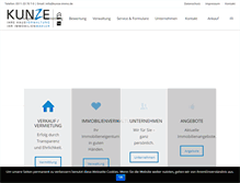 Tablet Screenshot of kunze-immobilien.de